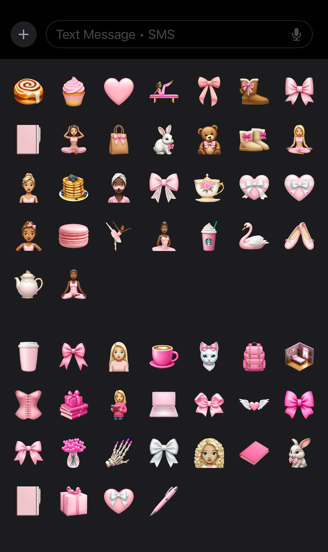 π Pink Dreamland Emoji & Sticker Pack π β The Cutest PNGs for iMessages, Journals & More!