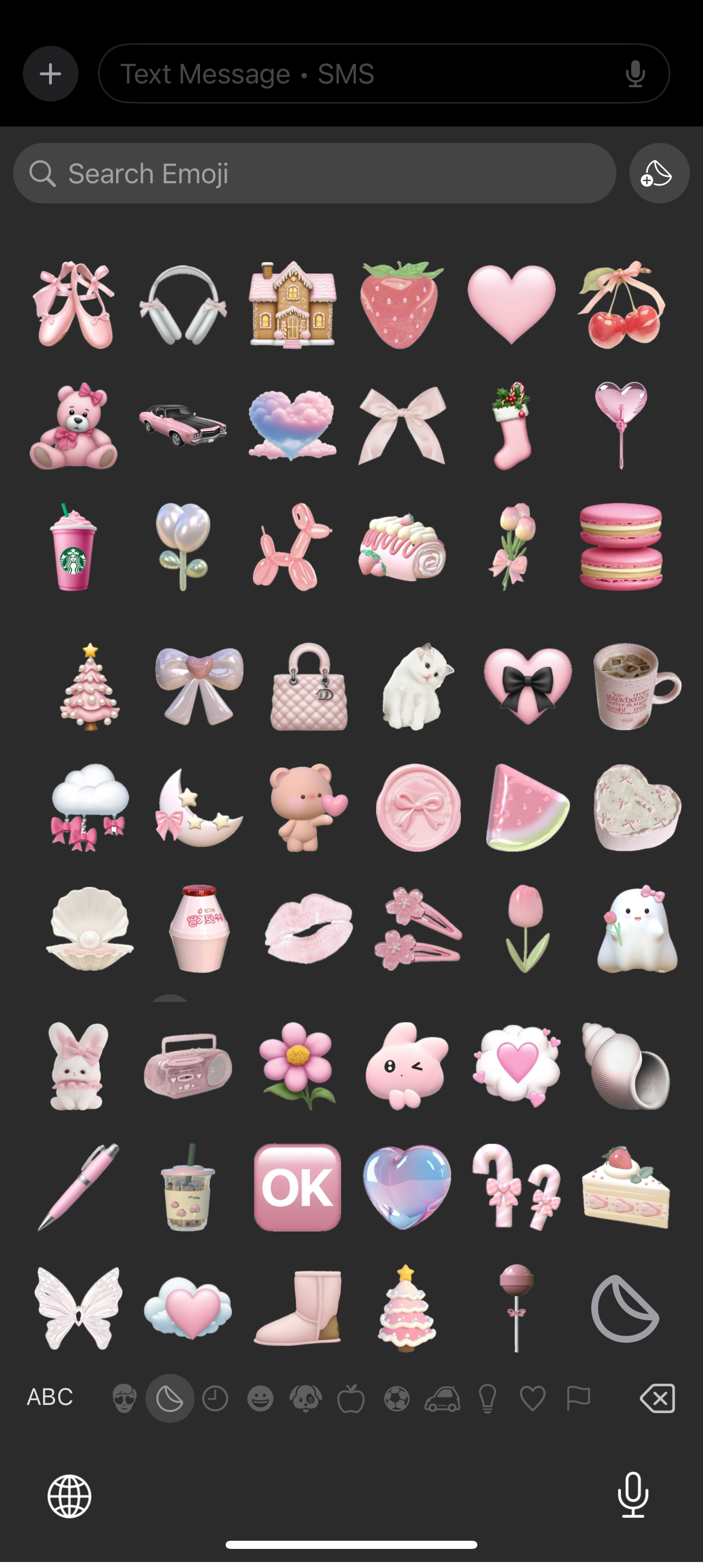 🎀 Pink Dreamland Emoji & Sticker Pack 🎀 – The Cutest PNGs for iMessages, Journals & More!