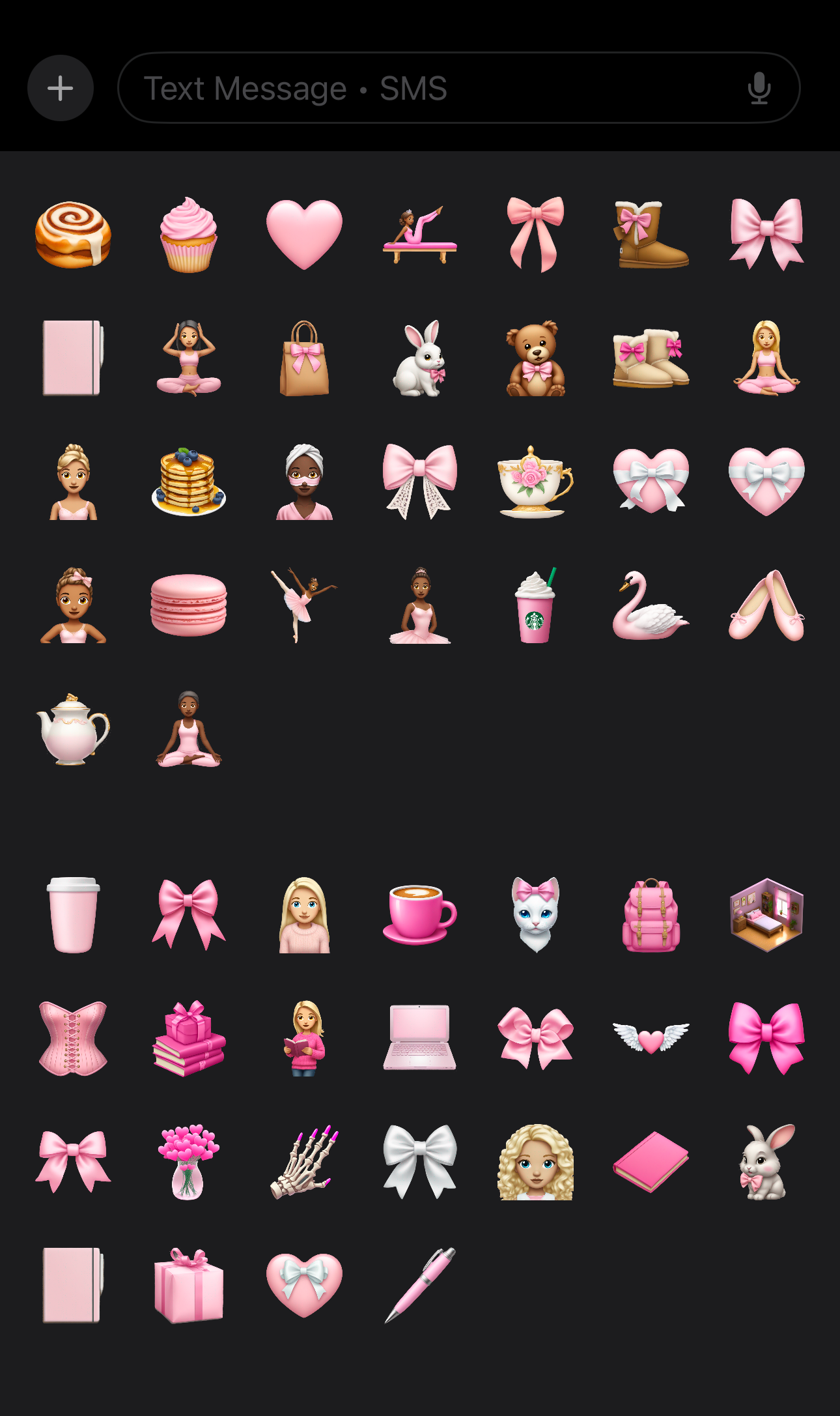 🎀 Pink Dreamland Emoji & Sticker Pack 🎀 – The Cutest PNGs for iMessages, Journals & More!