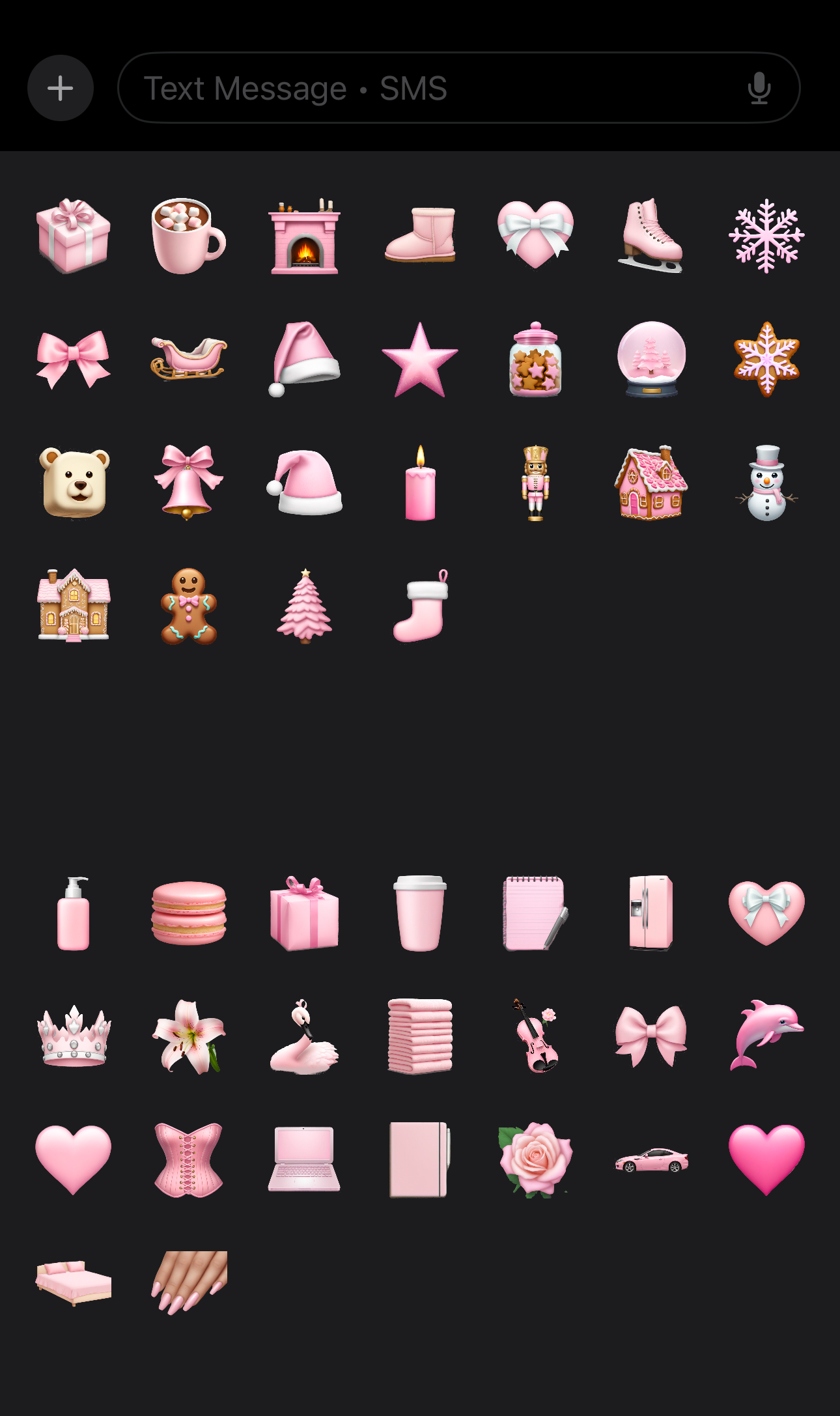 🎀 Pink Dreamland Emoji & Sticker Pack 🎀 – The Cutest PNGs for iMessages, Journals & More!